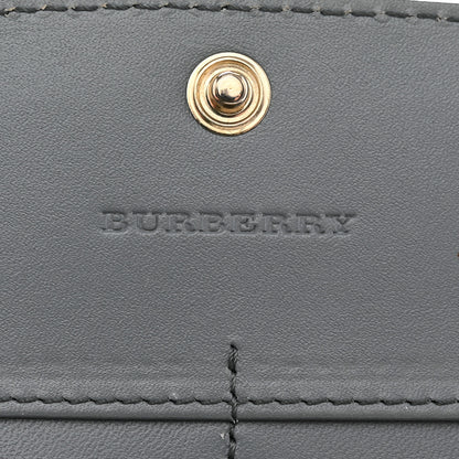 Burberry Calfskin Haymarket Check Henley Wallet Eucalyptus Grey 6 of 7