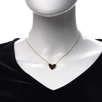 Van Cleef & Arpels 18K Yellow Gold Frivole Heart Pendant Necklace 2 of 6
