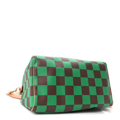 Louis Vuitton Damier Pop Speedy Bandouliere 40 Green 4 of 9