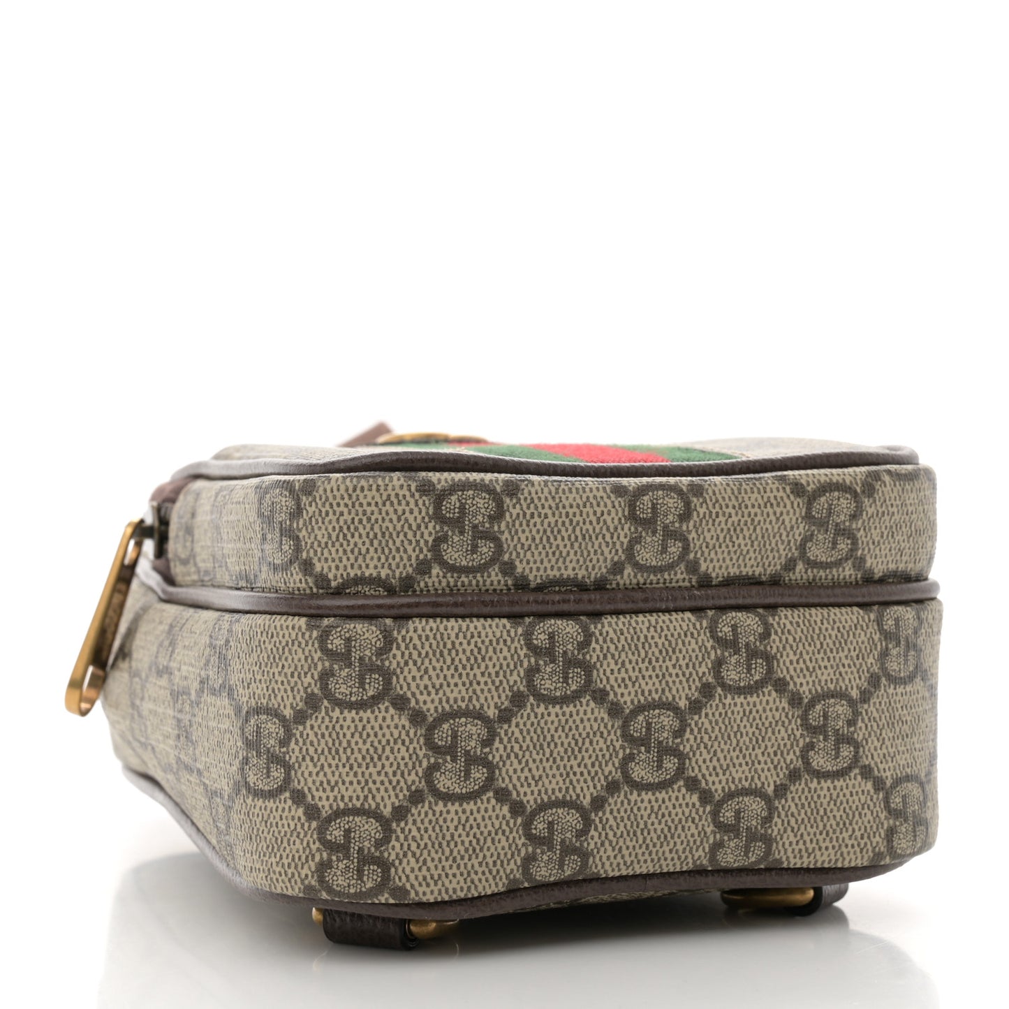 GG Supreme Monogram Web Mini Ophidia Messenger Brown