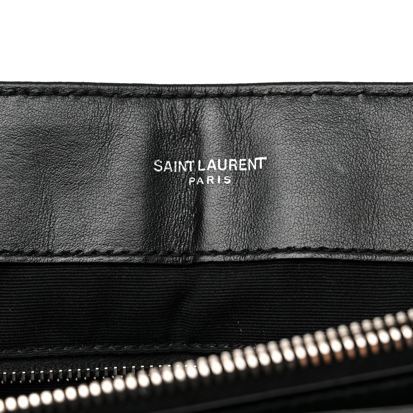 Calfskin Y Quilted Monogram Large Loulou Chain Satchel Black