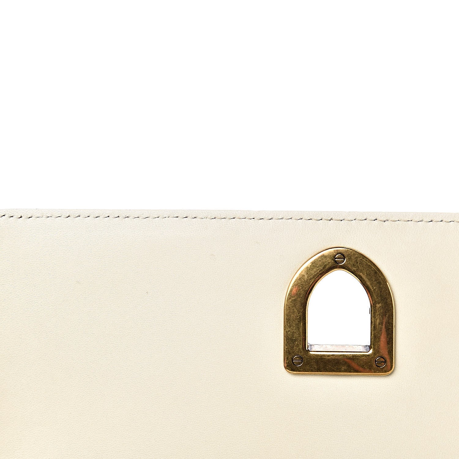 Christian Dior Lambskin Studded Small Diorama Flap Bag Off White 7 of 11