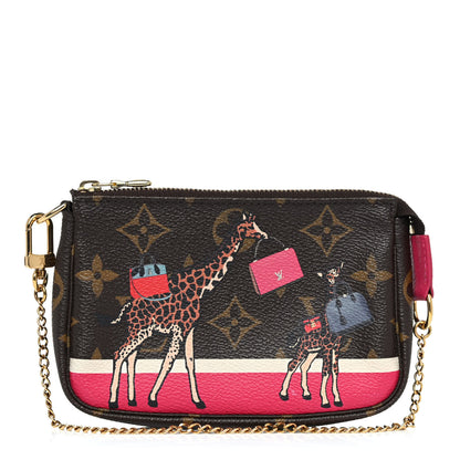 Louis Vuitton Monogram 2017 Christmas Animation Mini Pochette Accessories 1 of 9