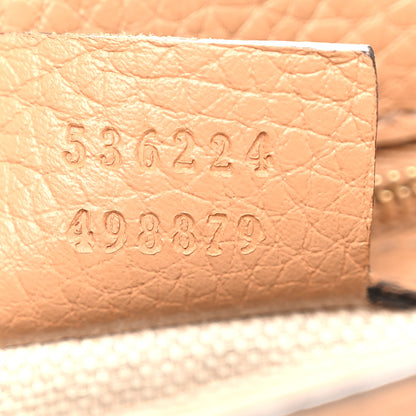 Gucci Pebbled Calfskin Medium Soho Flap Crossbody Camelia 7 of 10