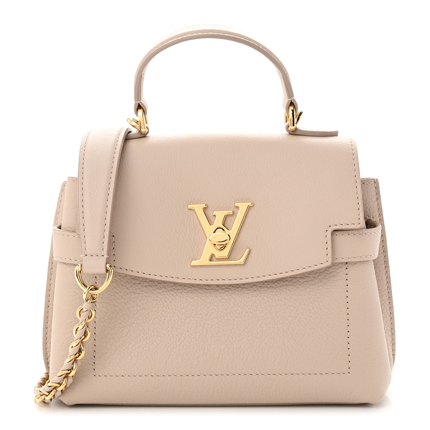 Soft Calfskin Mini Lockme Ever Greige