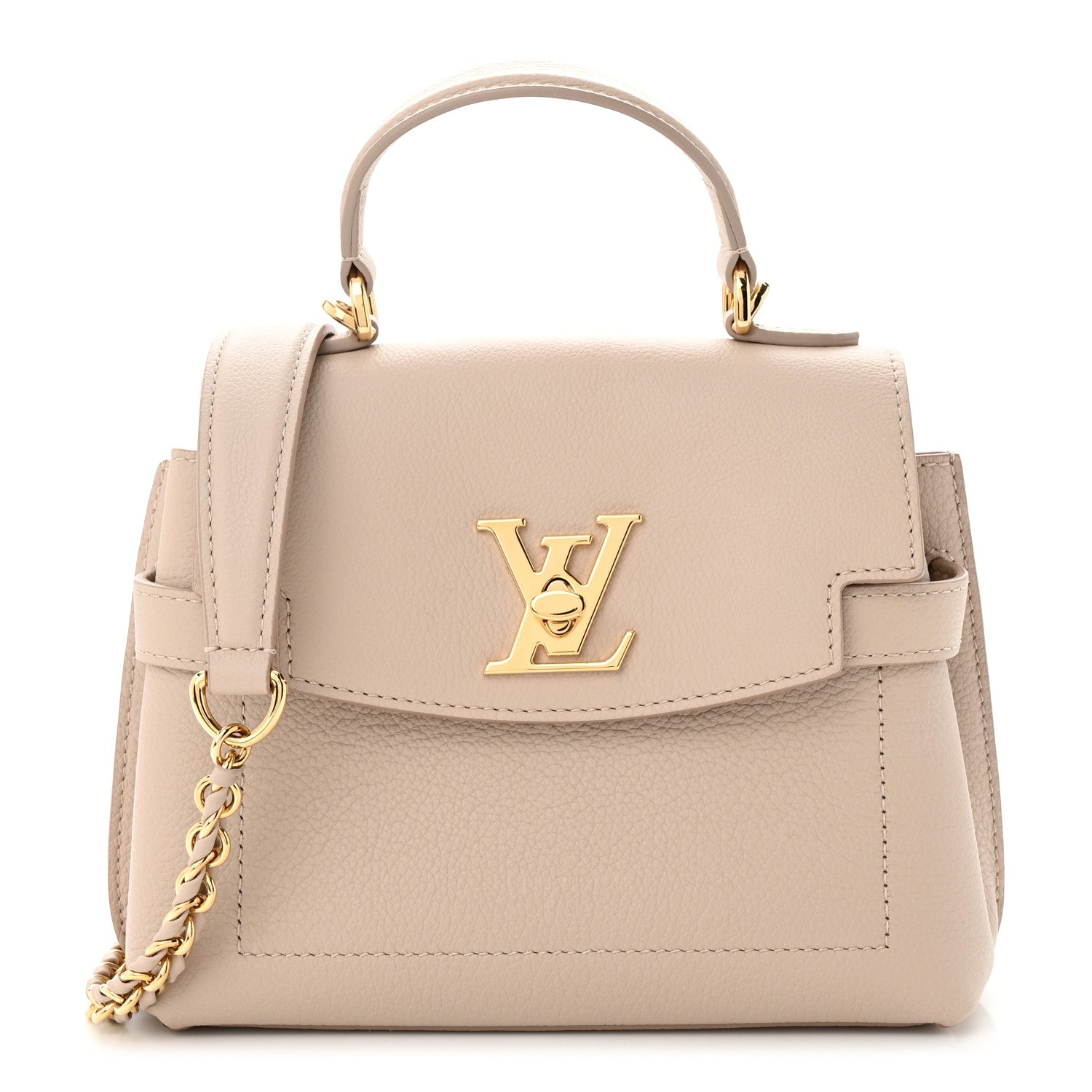 Louis Vuitton Soft Calfskin Mini Lockme Ever Greige 1 of 9