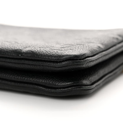 Louis Vuitton Empreinte Double Zip Pochette Black 9 of 14