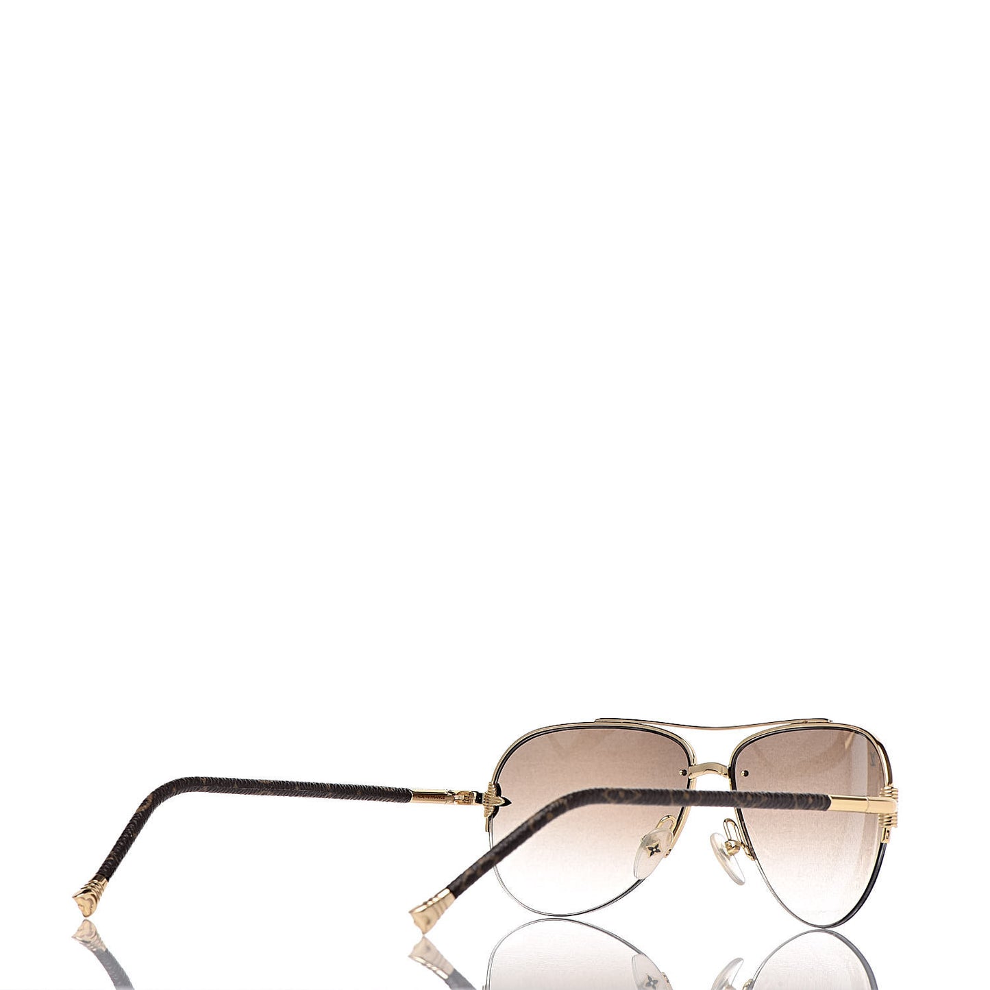 Monogram Petite Viola Pilote Aviator Sunglasses Z0571U Brown