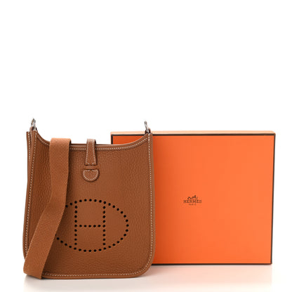 Hermes Taurillon Clemence Evelyne TPM Gold 11 of 11