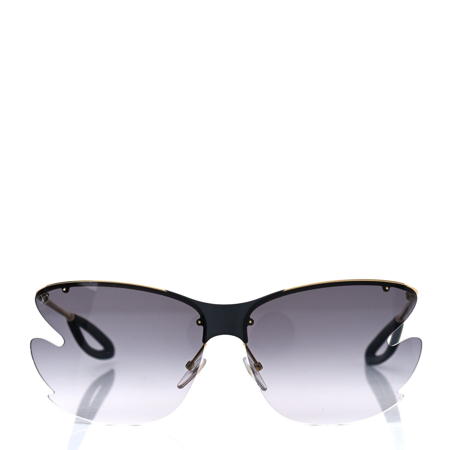 Bohemian Vuittony Square Sunglasses Z1235W Silver Mirror