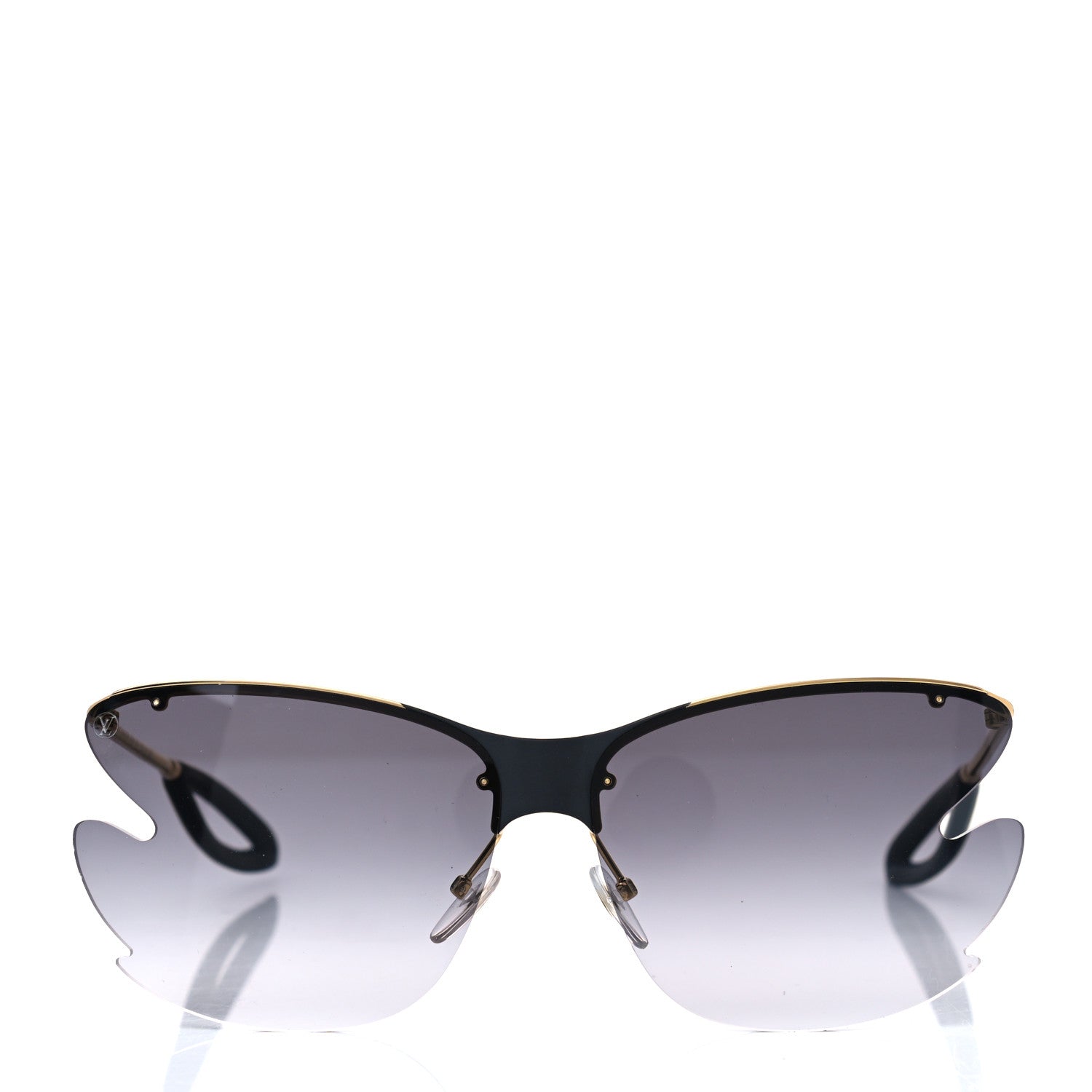 Louis Vuitton Bohemian Vuittony Square Sunglasses Z1235W Silver Mirror 2 of 4