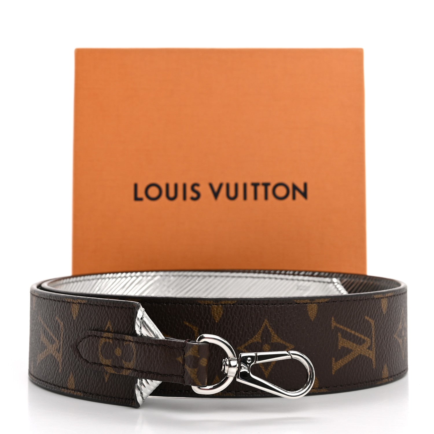 Louis Vuitton Epi Monogram Bandouliere Shoulder Strap Silver 6 of 6