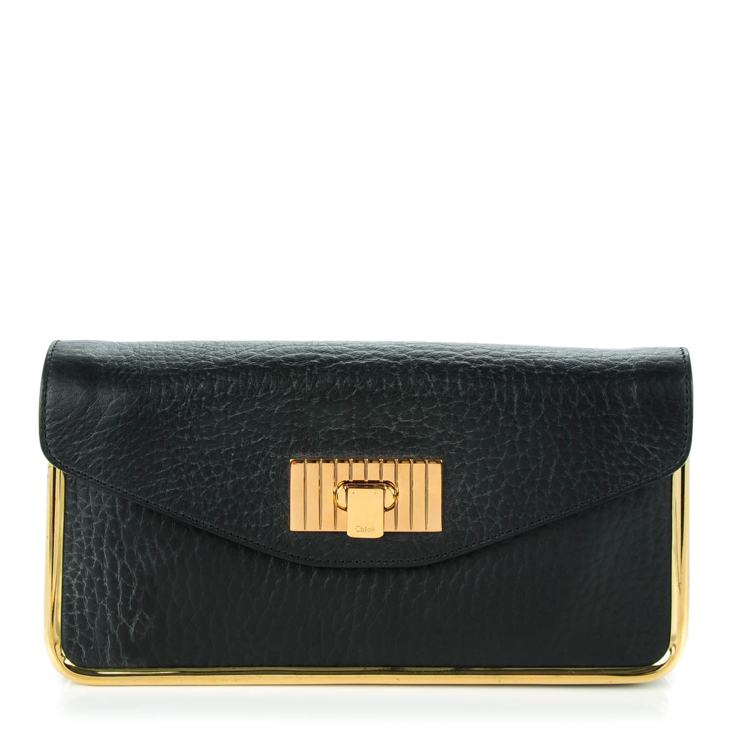 Chloe Grained Calfskin Sally Clutch Black 1 of 7