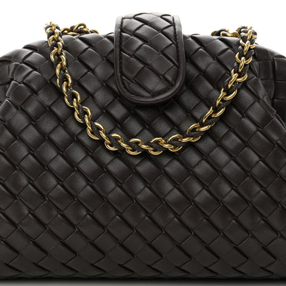 Bottega Veneta Nappa Intrecciato Small The Lauren 1980 Clutch With Chain Fondant 9 of 11