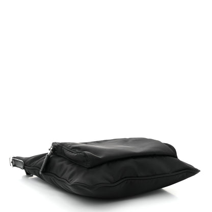 Prada Tessuto Nylon Saffiano Flat Messenger Bag Black 4 of 10