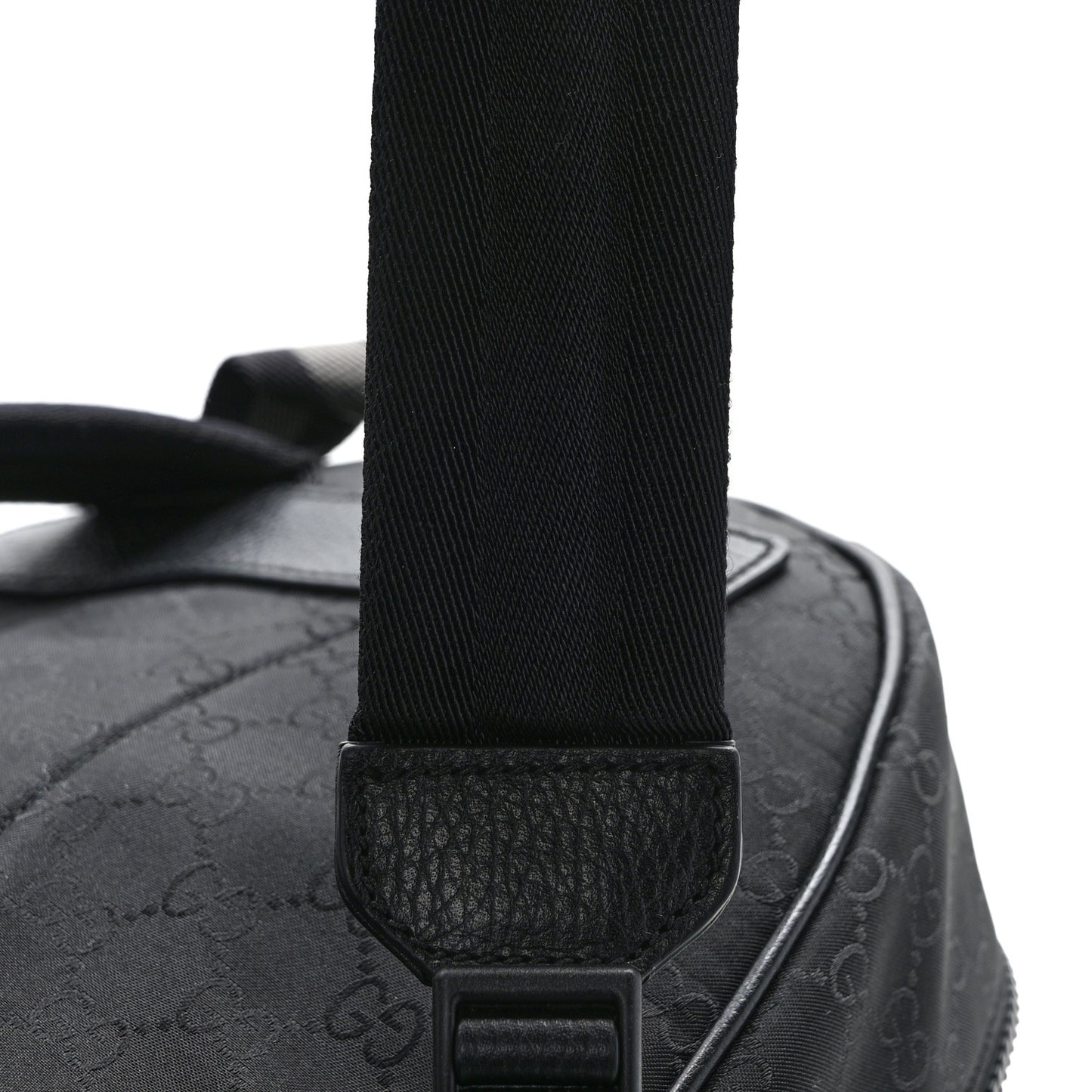 Nylon Monogram Slim Backpack Black