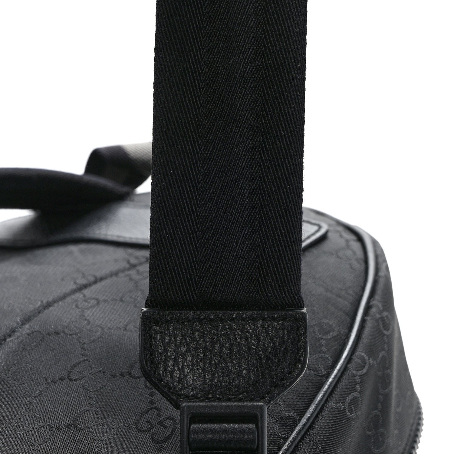 Gucci Nylon Monogram Slim Backpack Black 12 of 13