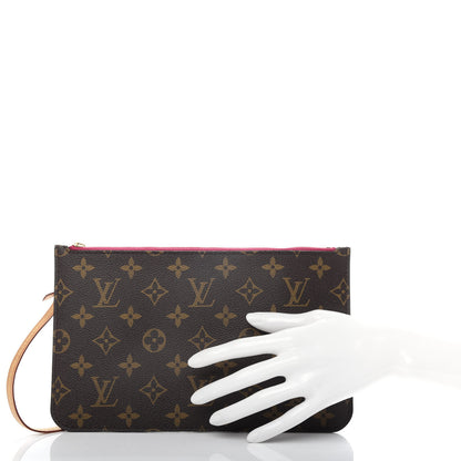 Louis Vuitton Monogram Neverfull MM GM Pochette Pivoine 2 of 7
