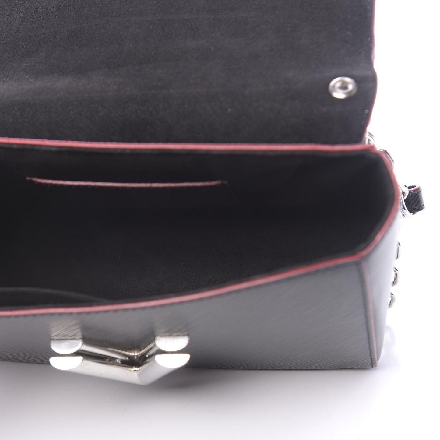 Epi Studded Twist Shoulder Bag MM Black