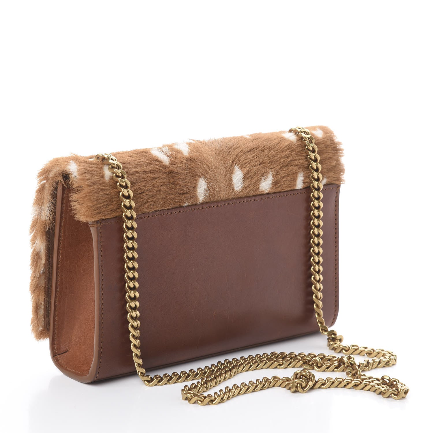 Saint Laurent Pony Hair Calfskin Small Classic Monogram Kate Satchel Fawn 2 of 7