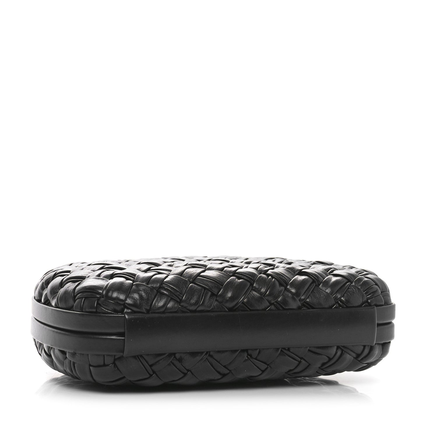Nappa Intrecciato Knot Clutch Black