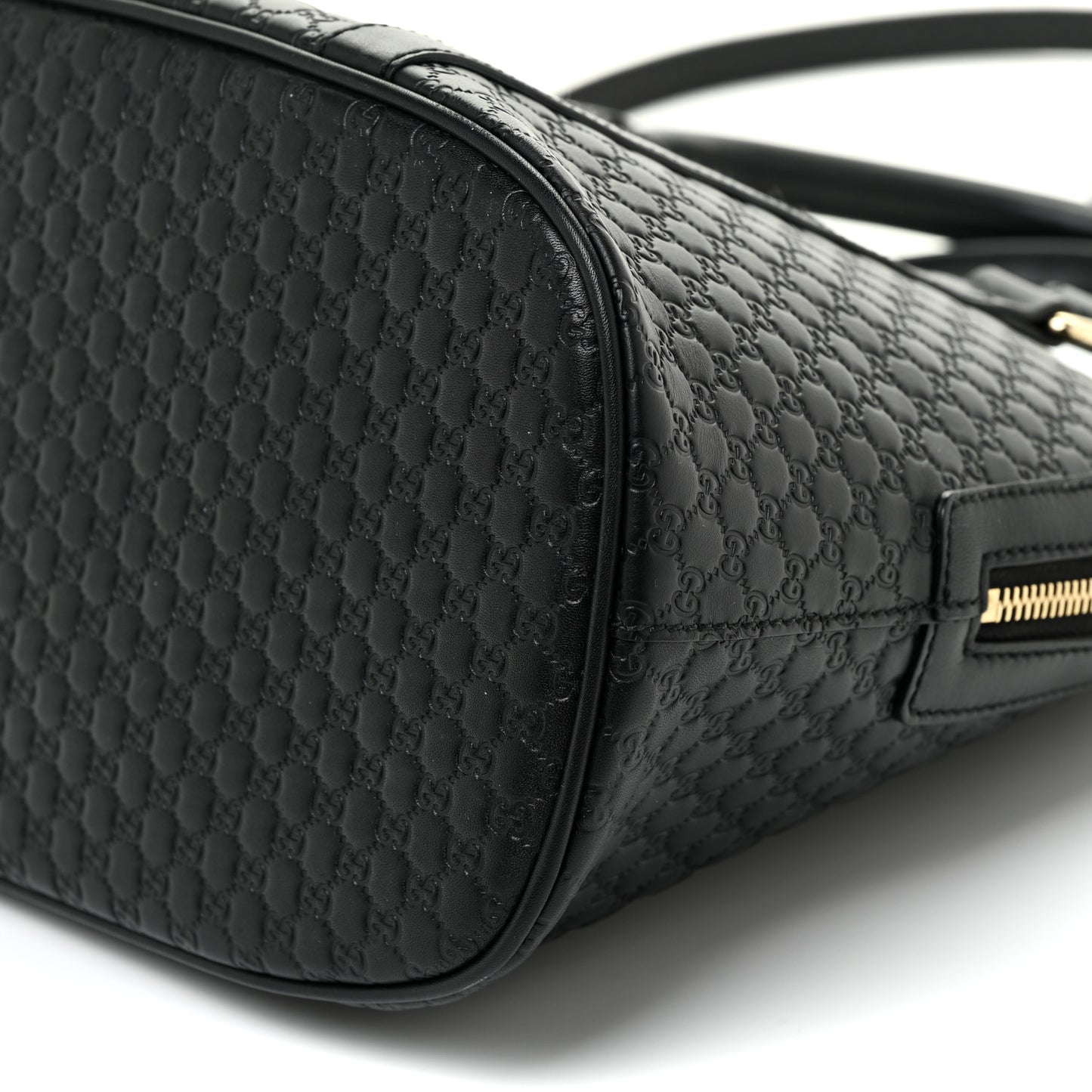 Microguccissima Medium Dome Bag Black