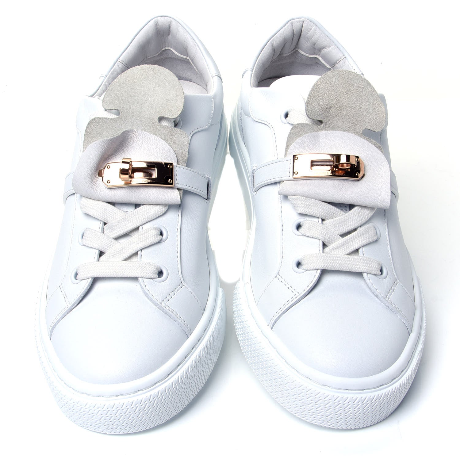 Hermes Calfskin Day Sneakers 37 White 5 of 10
