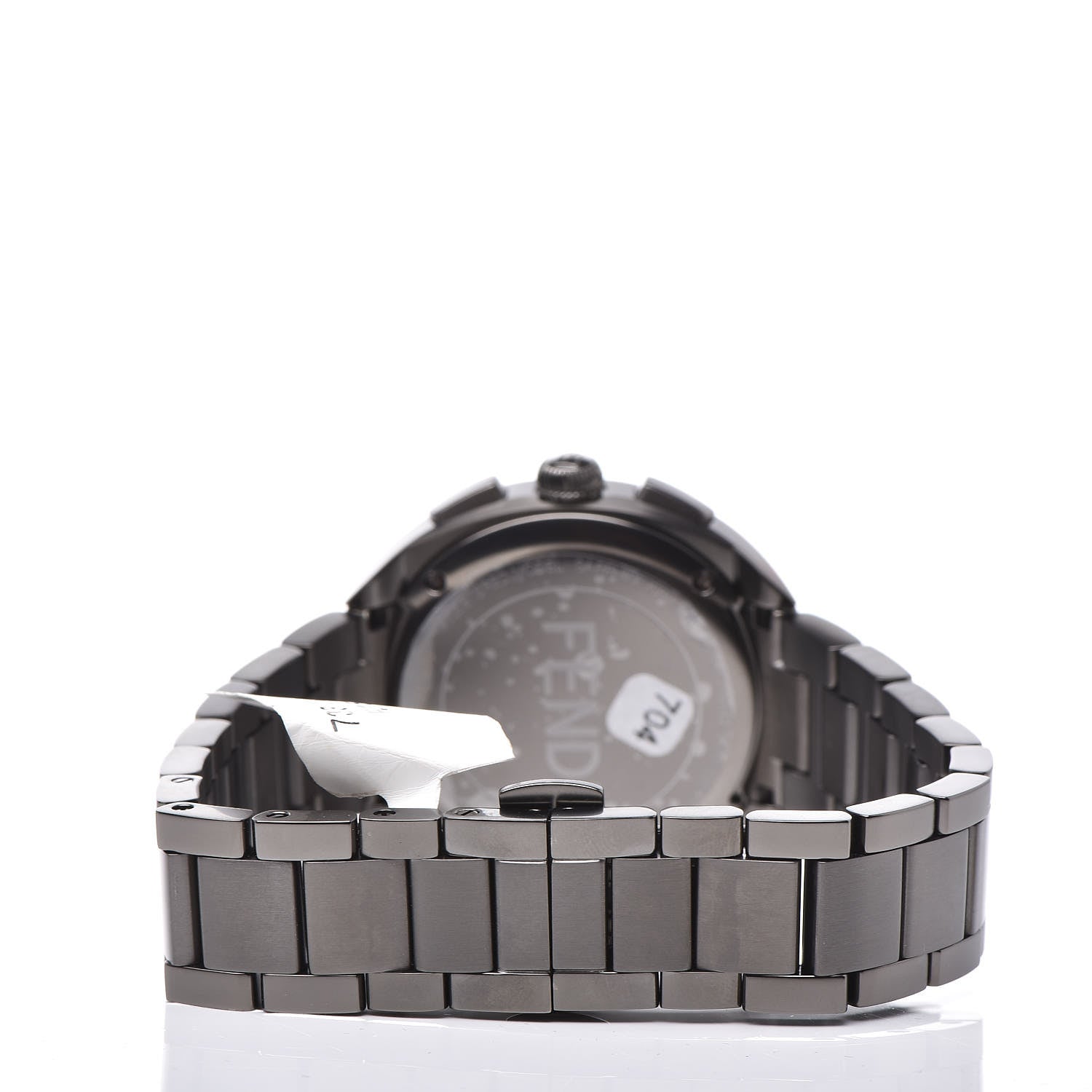 Fendi Stainless Steel 40mm Momento Bugs Quartz Watch Grey 6 of 7