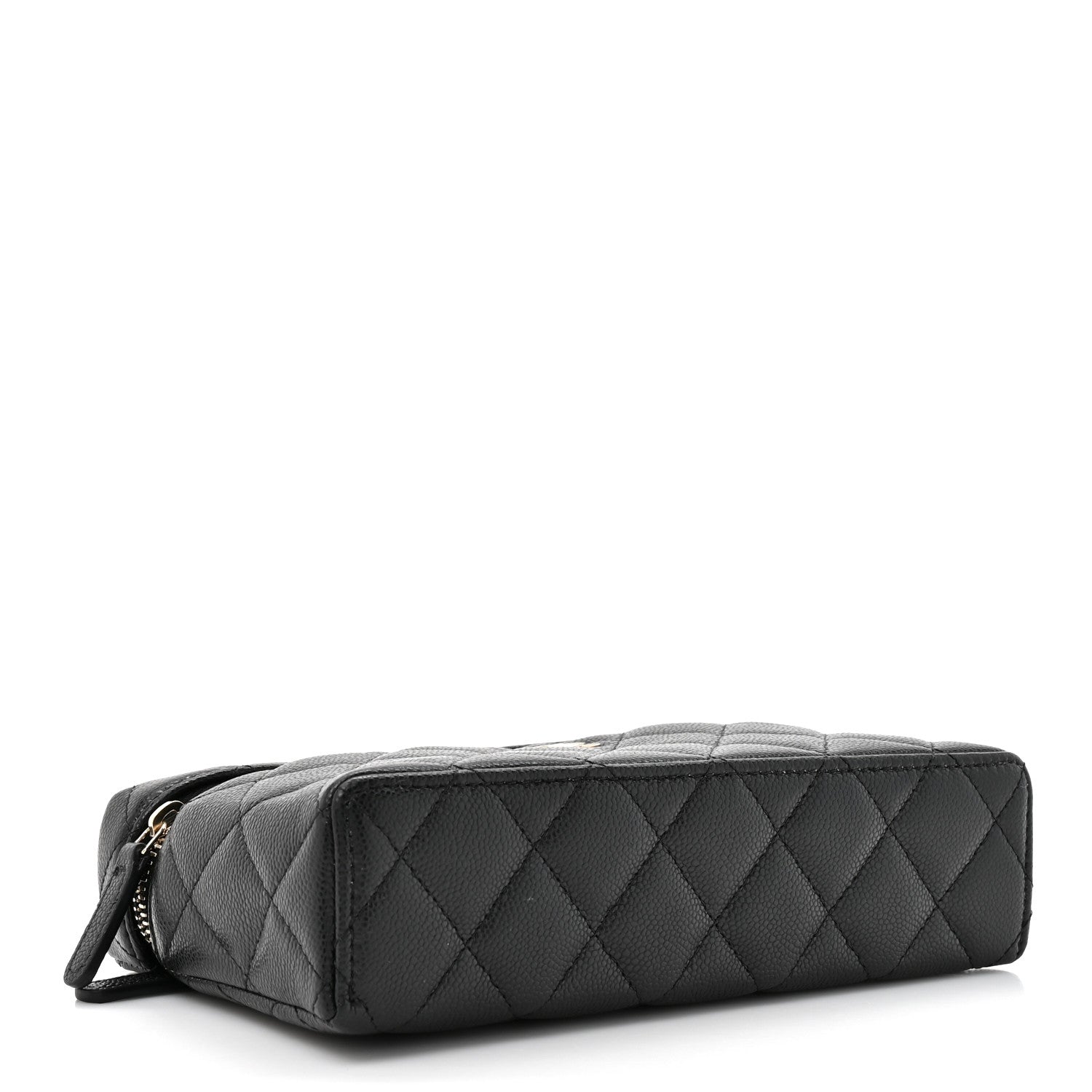 Chanel Caviar Quilted Top Handle Slim Vanity With Chain Black 7 of 19