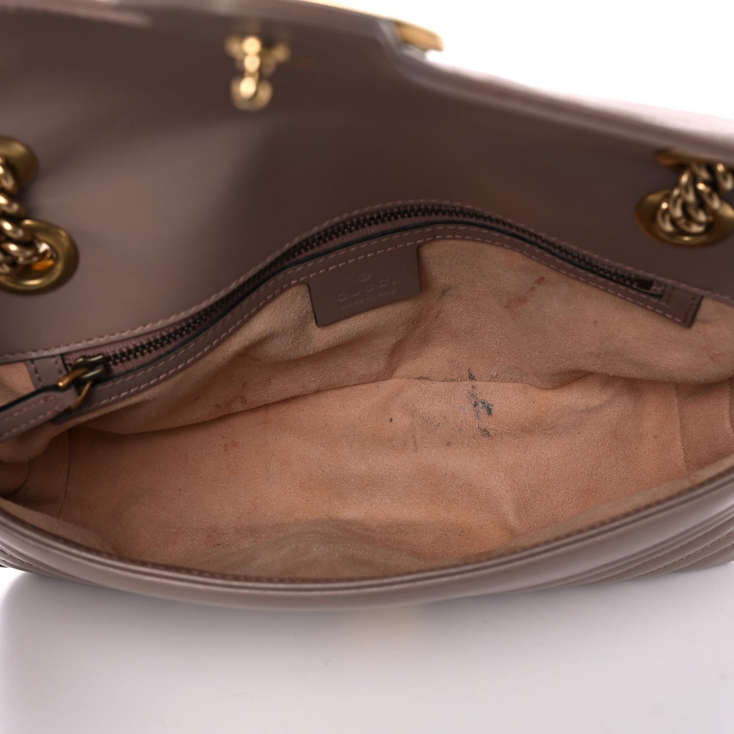 Calfskin Matelasse Small GG Marmont Shoulder Bag Porcelain Rose