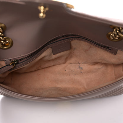 Gucci Calfskin Matelasse Small GG Marmont Shoulder Bag Porcelain Rose 7 of 14