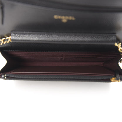 Chanel Caviar Quilted Wallet On Chain WOC Black 6 of 13