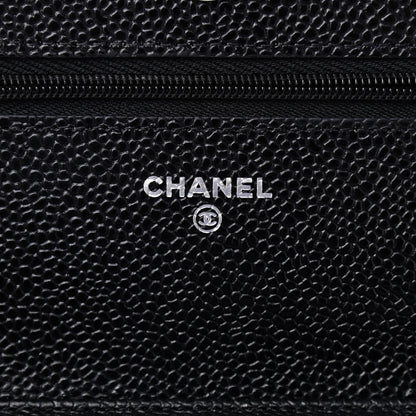 Chanel Caviar Quilted Wallet On Chain WOC Black 8 of 9