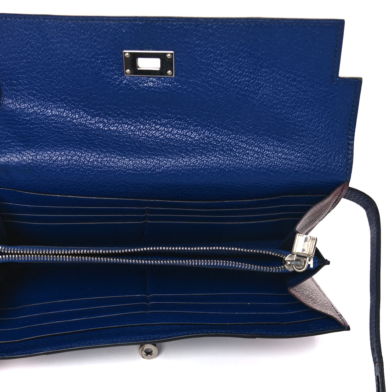Hermes Epsom Flag Kelly Longue Wallet Bleu Saphir 5 of 18