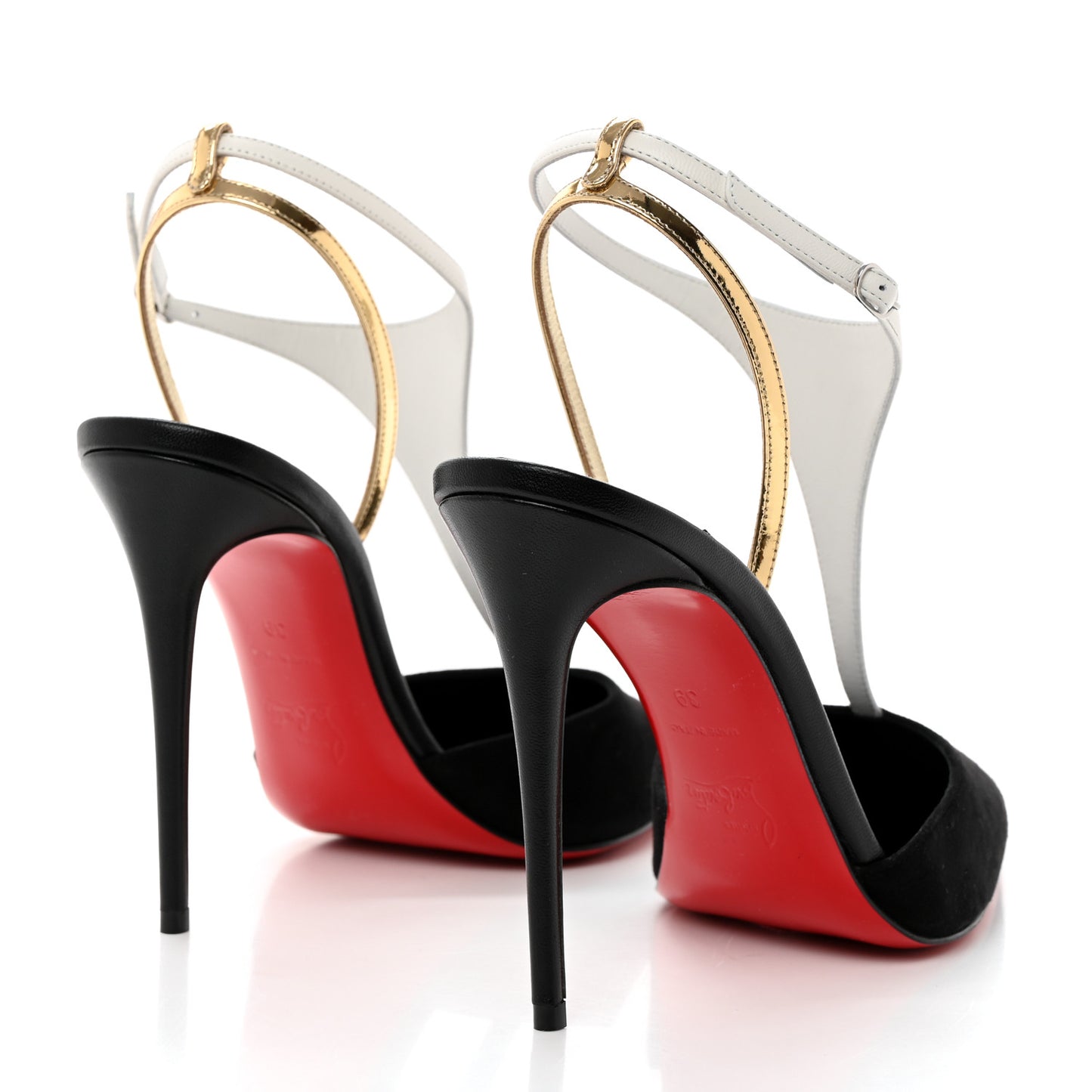 Suede Nappa Athina 100 Slingback Pump 39 Black Multicolor