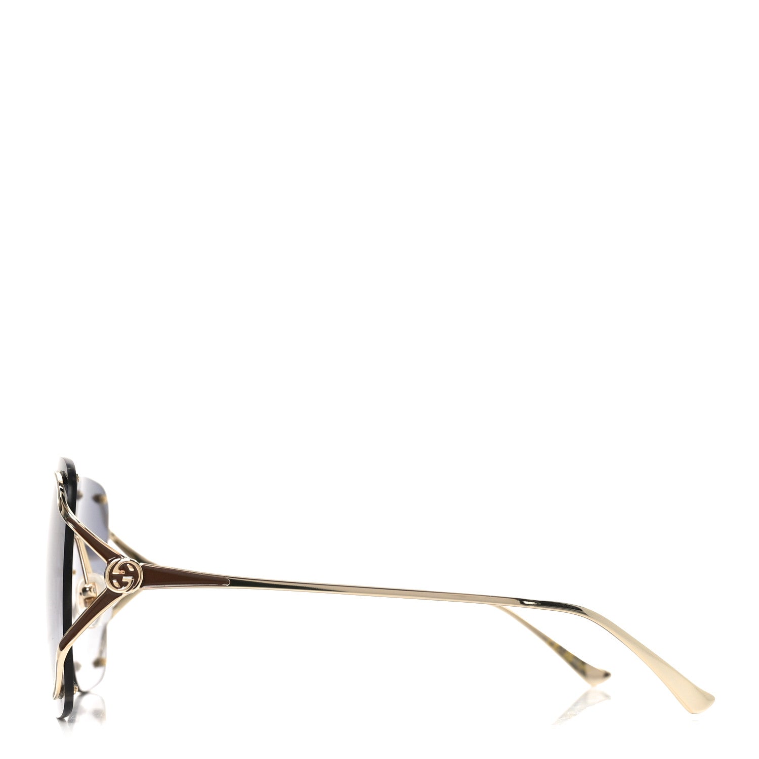 Gucci Oversized Sunglasses GG0646S Gold Black 1846368 – FASHIONPHILE