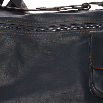 Christian Dior Calfskin Medium Gaucho Double Saddle Bag Dark Blue 12 of 14