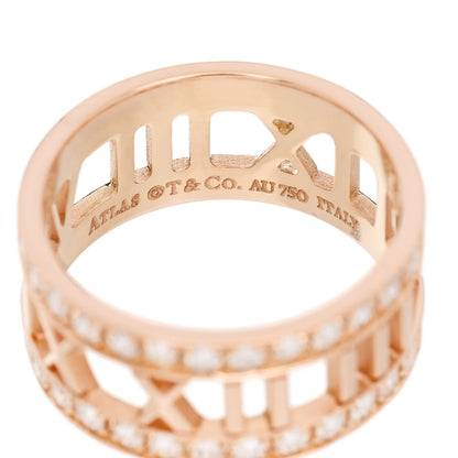 Tiffany 18K Rose Gold Diamond Wide Atlas Open Ring 52 6 4 of 4