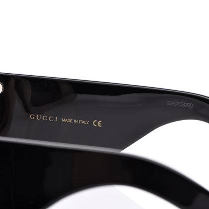 Gucci Acetate Rectangular Flap GG0543S Sunglasses White Black 5 of 8
