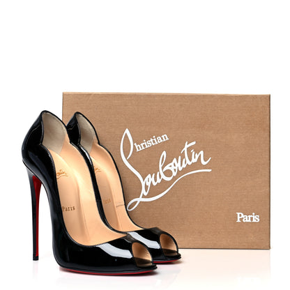 Christian Louboutin Patent Hot Wave 130 Pumps 38.5 Black 8 of 8