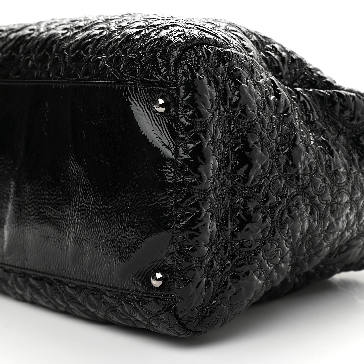 Chanel Vinyl Rock in Moscow Tote Black 8 of 9