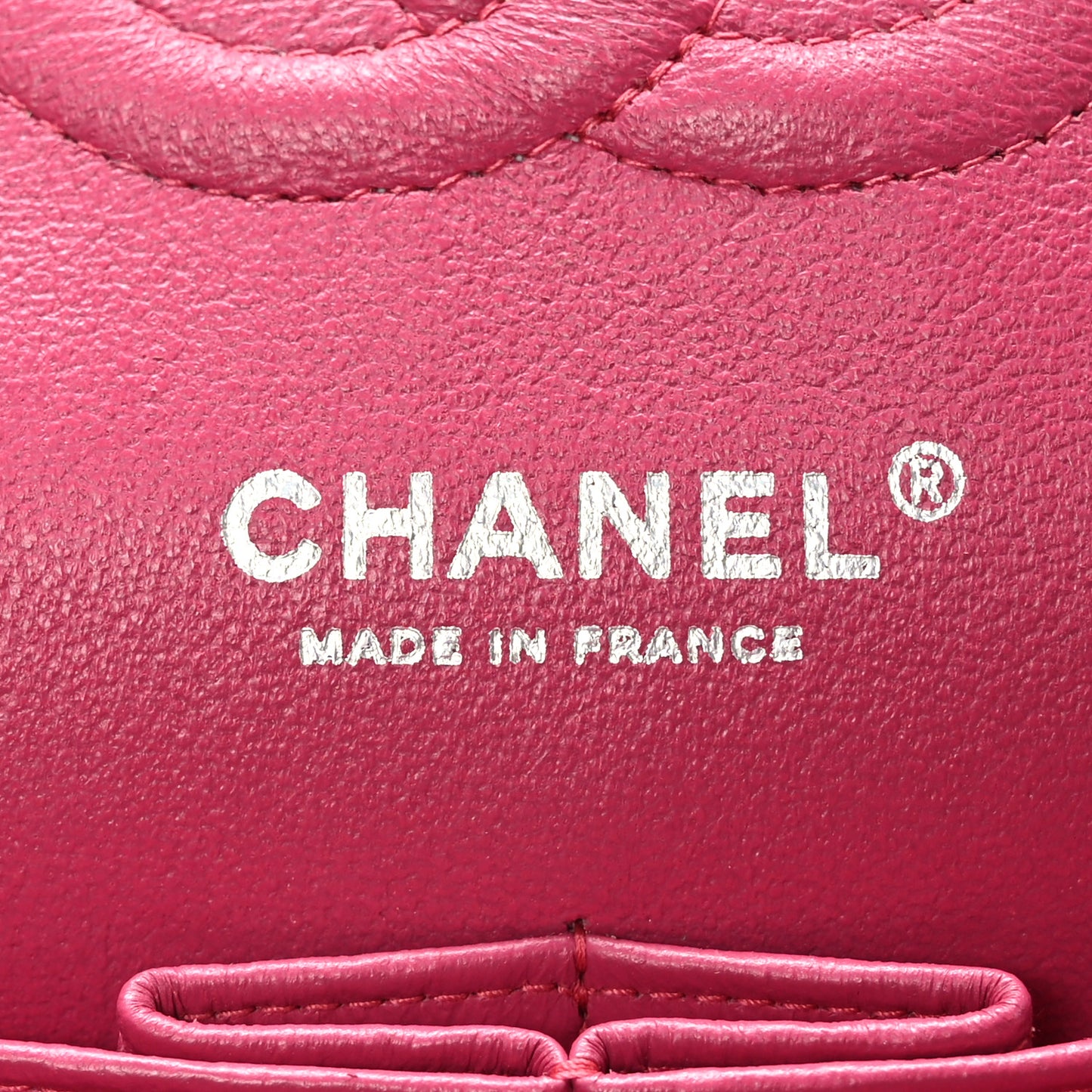 Patent Quilted Medium Double Flap Pink