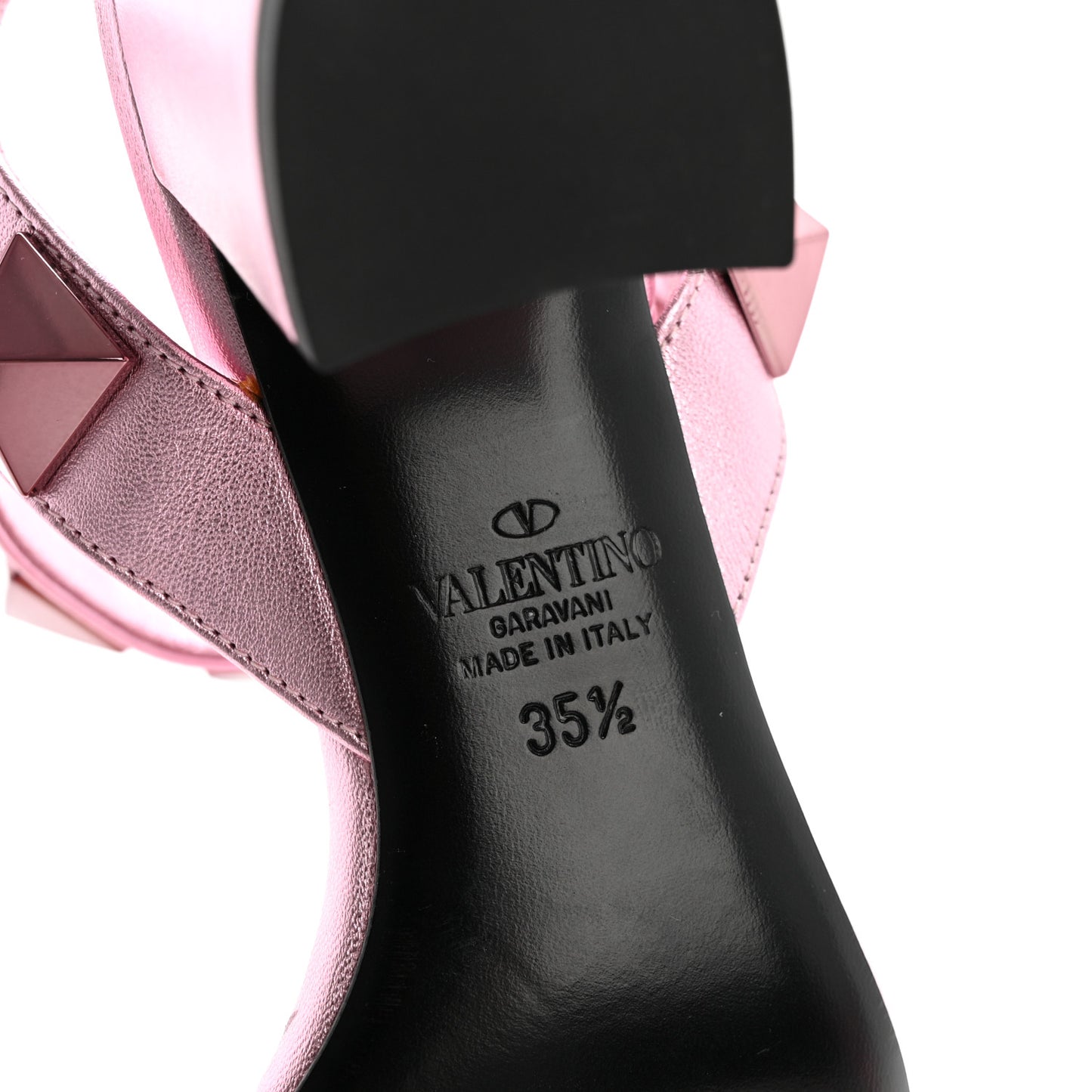 Metallic Nappa Roman Stud 60mm Sandals 35.5 Giacinto