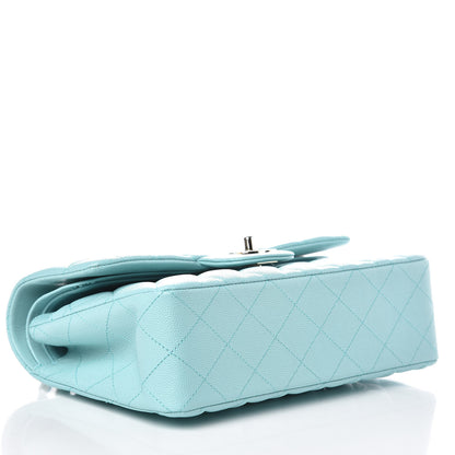 Chanel Caviar Quilted Small Double Flap Light Blue 4 of 10