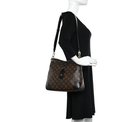 Louis Vuitton Monogram Odeon MM Black 2 of 9