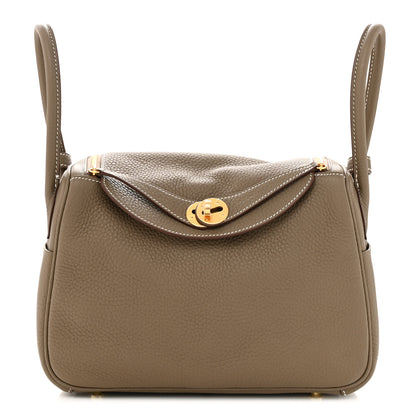 Hermes Taurillon Clemence Lindy 26 Etoupe 1 of 11