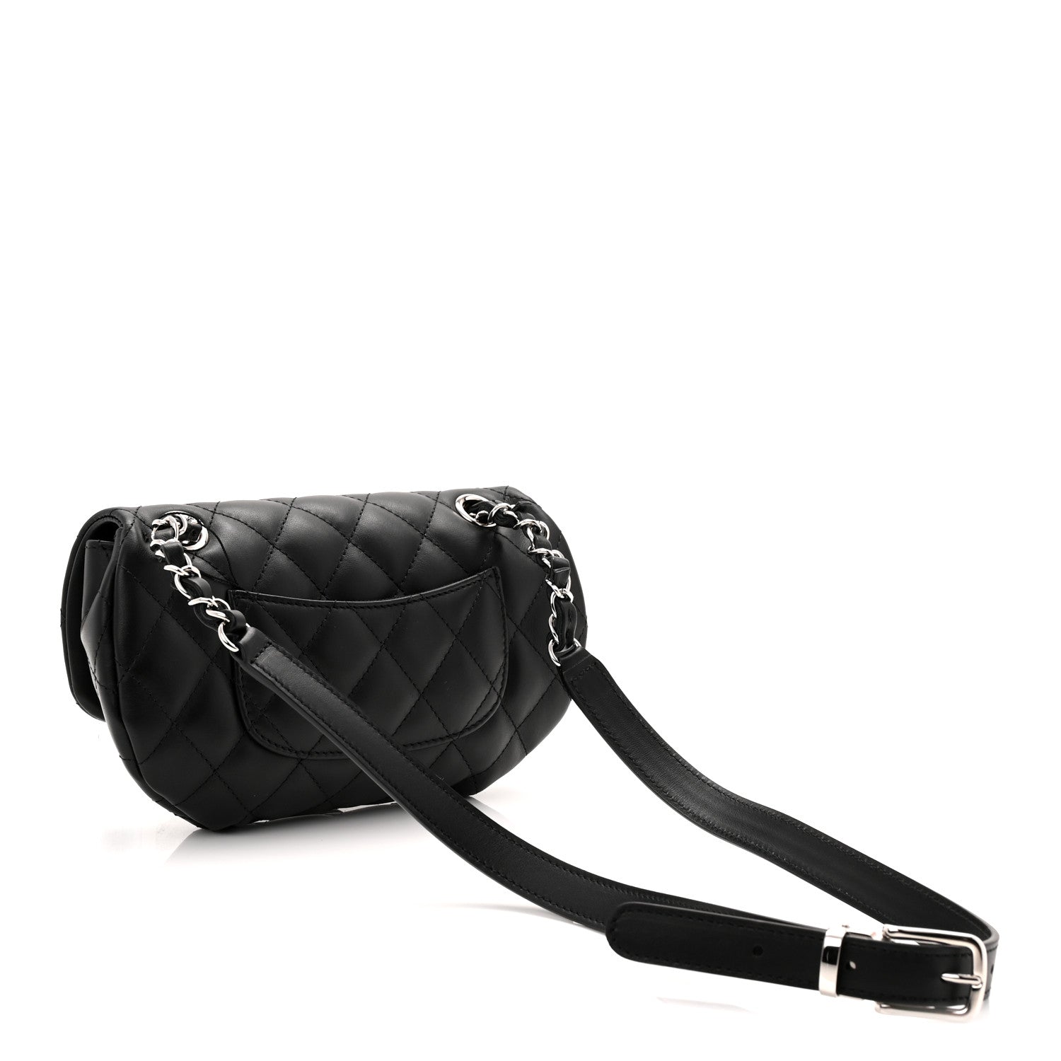 Chanel Calfskin Quilted CC Uniform Flap Belt Bag Black 3 of 10