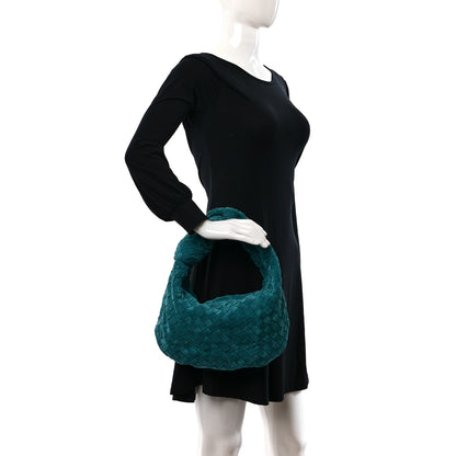 Bottega Veneta Suede Calfskin Intrecciato Teen Jodie Hobo Scuba 2 of 8