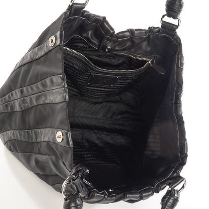 Prada Tessuto Soft Calf Tote Nero Black 5 of 10