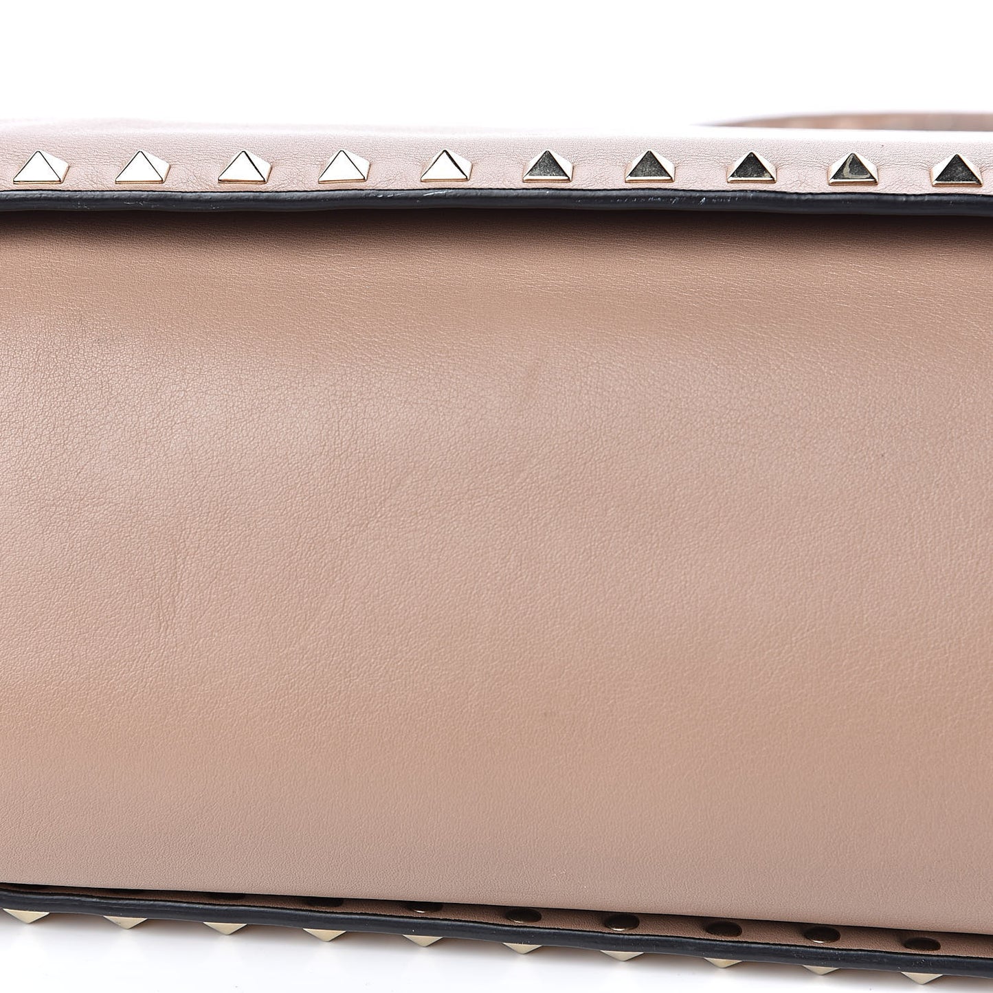 Vitello Rockstud Flip Lock Tote Alpaca